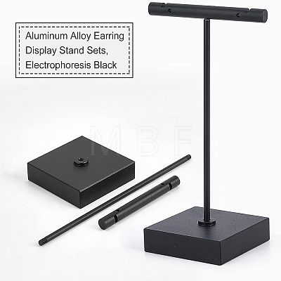 Aluminum Alloy Earring Display Stand Sets EDIS-WH0005-06A-1