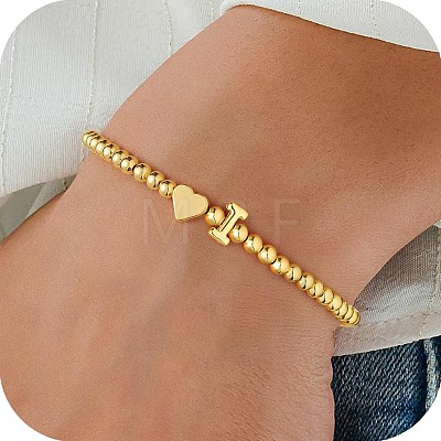 Alloy Beads Stretch Bracelets for Women FS-WG09F24-05-1