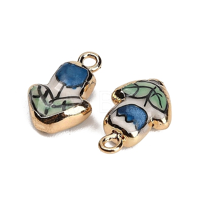 Handmade Porcelain with Brass Pendants PR-CBAB520-06A-1