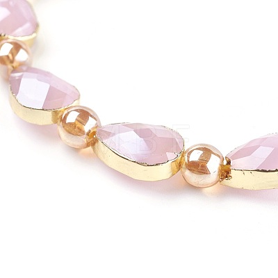 Opaque Glass Beads Strands EGLA-P045-B05-1