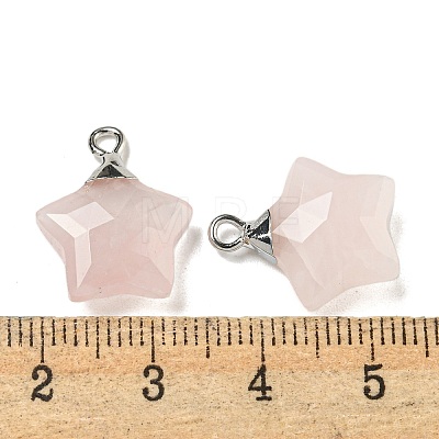 Natural Rose Quartz Pendants G-P540-01P-05-1