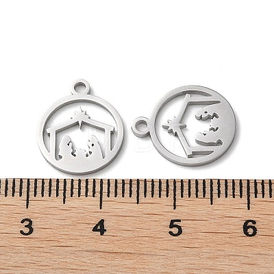 304 Stainless Steel Charms STAS-Q303-08P-1