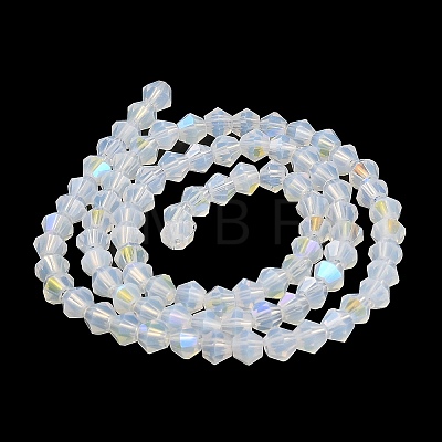 Imitation Jade Electroplate Glass Beads Strands EGLA-A039-J6mm-L05-1