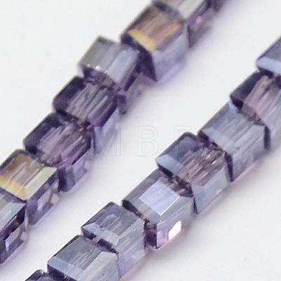 Electroplate Glass Bead Strands EGLA-J028-2x2mm-AB11-1