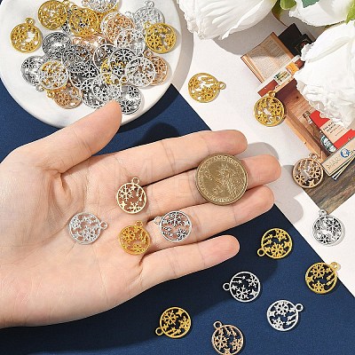 30Pcs Alloy Pendants TIBEP-YW0002-22S-1