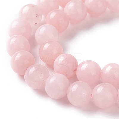 Natural White Jade Imitation Pink Opal Beads Strands X-G-I299-F05-8mm-1