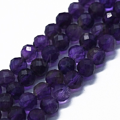 Natural Amethyst Beads Strands G-G927-06B-1