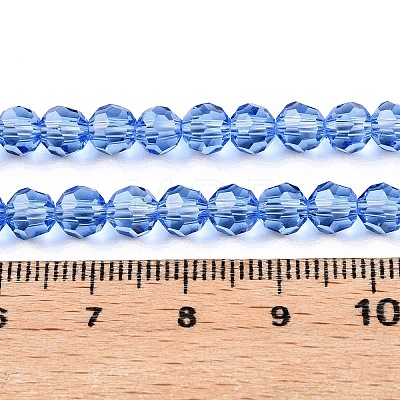 Transparent Glass Beads EGLA-A035-T8mm-D14-1