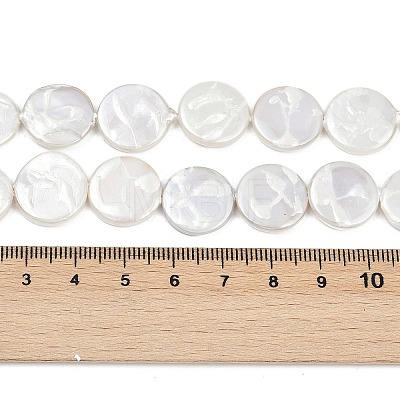 Electroplate Porcelain Imitation Pearl Beads Strands BSHE-Z009-02A-1