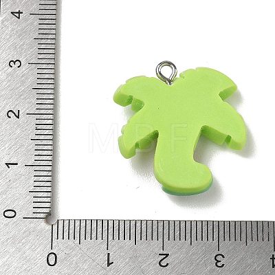 Opaque Resin Pendants RE-CBAB589-01A-01-1