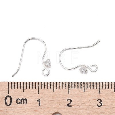 925 Sterling Silver Earring Hooks X-STER-S002-52-1