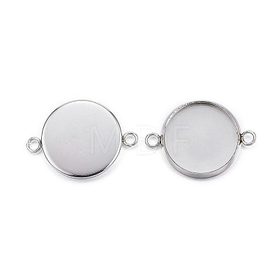 Tarnish Resistant 304 Stainless Steel Cabochon Connector Settings LS-STAS-G170-26P-14mm-1