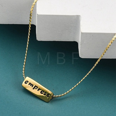 Ion Plating(IP) 304 Stainless Steel Serpentine Chain Necklaces NJEW-K255-33G-1