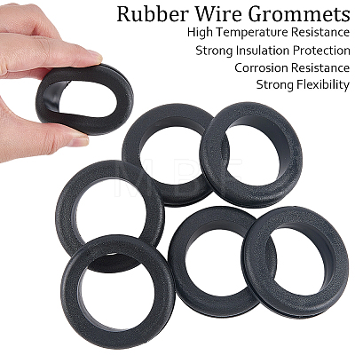 12Pcs Rubber Environmental Protection Two-sided Protective Coil FIND-CN0002-58A-1