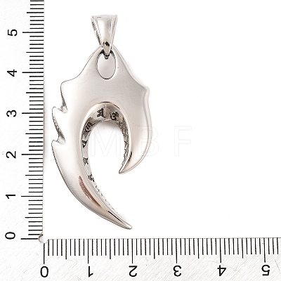 316 Surgical Stainless Steel Pendants STAS-Z073-23P-1