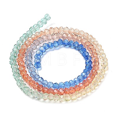 Transparent Painted Glass Beads Strands LS-DGLA-A034-T2mm-A02-1