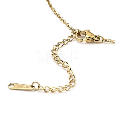 Tiger with Bowknot Light Gold Brass Micro Pave Cubic Zirconia Pendant Necklaces NJEW-E105-22KCG-1