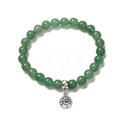 Tree of Life & Lotus Stretch Bracelets Set for Men Women BJEW-JB06723-1
