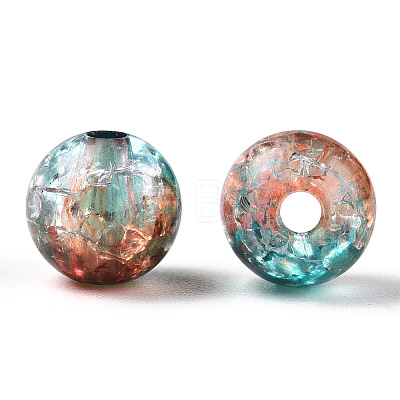 Transparent Crackle Acrylic Beads CACR-N002-14A-1