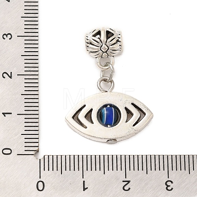 Tibetan Style Alloy Resin Pendants FIND-Z063-01AS-1