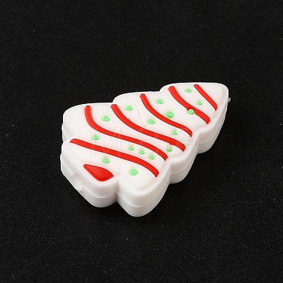 Christmas Theme Silicone Focal Beads SIL-G011-09E-1