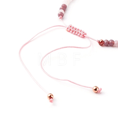 Adjustable Natural Pearl Beads Nylon Thread Braided Bead Bracelets Set BJEW-JB06454-1