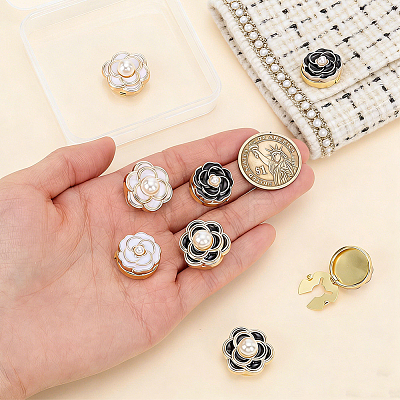 8Pcs 4 Styles Alloy Cufflinks HJEW-PH02558-1