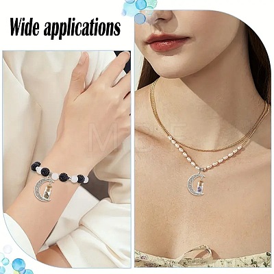 7Pcs Moon Alloy Pendants PALLOY-FS00069-1