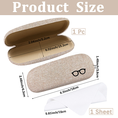 1Pc Iron Eyeglass Cases AJEW-CN0007-33-1
