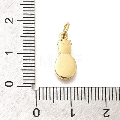 Real 18K Gold Plated Brass Enamel Charms KK-L225-001G-01-1