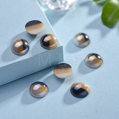 Opaque Glass Cabochons GGLA-S038-12H-8mm-1