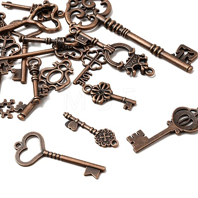 Tibetan Style Alloy Pendants FIND-D040-01R-1