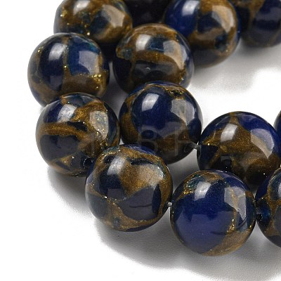 Synthetic Gold Clinquant Stone Beads Strands G-P549-A01-03A-1