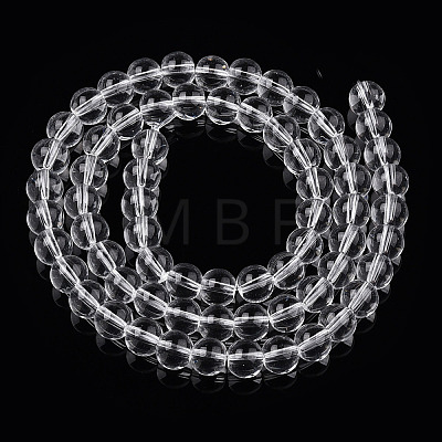 Transparent Glass Beads Strands X-GLAA-T032-T6mm-13-1