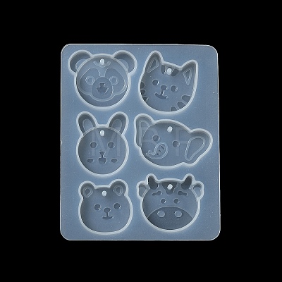 Rabbit/Dragon/Cat Pendant DIY Silicone Mold DIY-K073-09B-1