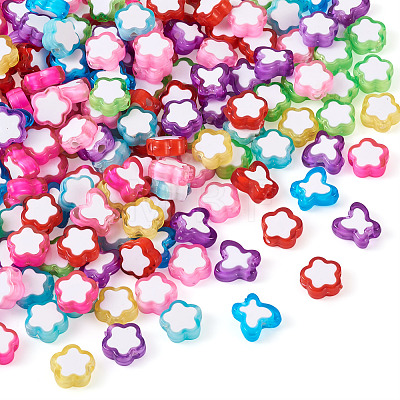 480Pcs 12 Style Transparent Acrylic Beads TACR-BT0001-04-1