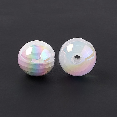 Opaque Acrylic Beads OACR-E004-17-1