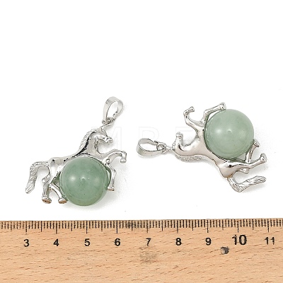 Natural Green Aventurine Pendants G-D102-01P-02-1