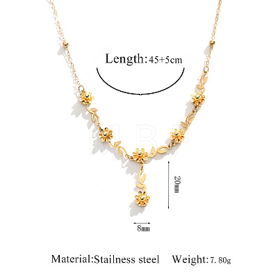 304 Stainless Steel Pendant Necklaces WG2F7B8-01-1