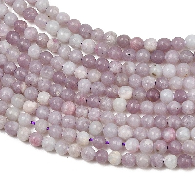 Natural Lepidolite Beads Strands GG-CBA0389-A05-3mm-1