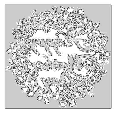 Carbon Steel Cutting Dies Stencils DIY-WH0263-0266-1