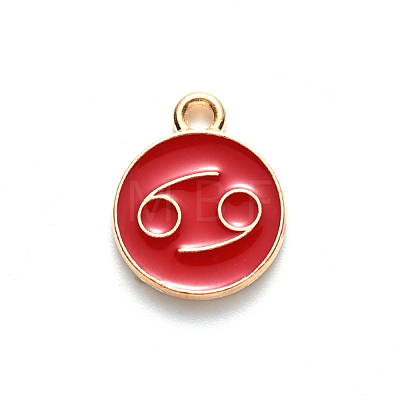 Alloy Enamel Pendants ENAM-S124-01A-07D-1