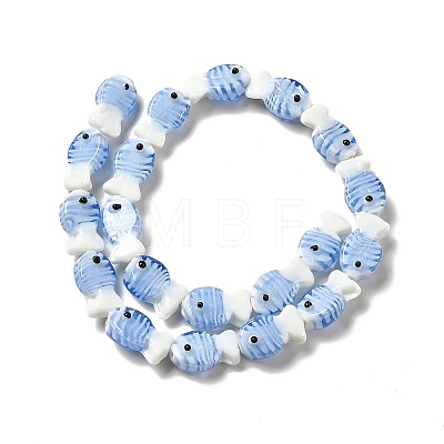 Handmade Lampwork Beads Strands LAMP-G154-07F-1