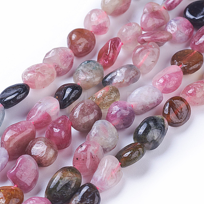 Natural Tourmaline Beads Strands X-G-P433-05B-1