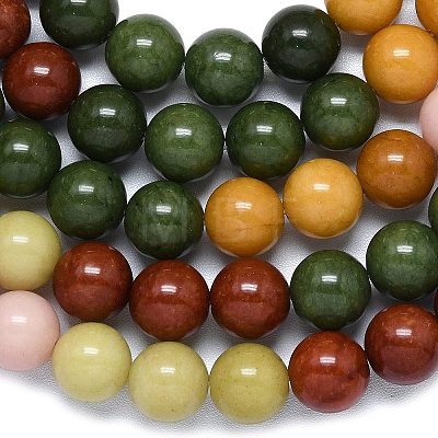 Natural Malaysia Jade Beads Strands G-B165-C07-12mm-1