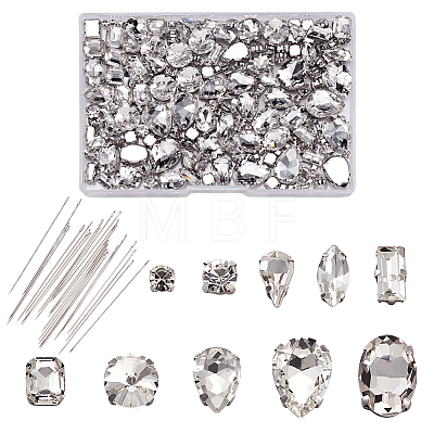 Sew on Glass Rhinestone RGLA-TA0001-02-1