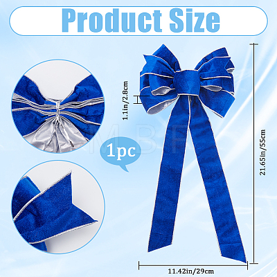 Cloth Bowknot Decoration AJEW-WH0523-29-1