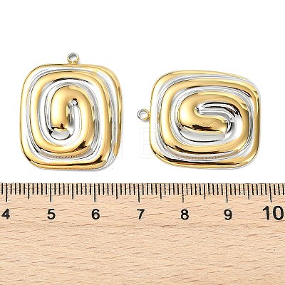 Two Tone 304 Stainless Steel Pendants STAS-T076-01GP-1
