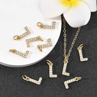 SHEGRACE Brass Micro Pave Clear Cubic Zirconia Pendants XGRQ29051-394G-L-1