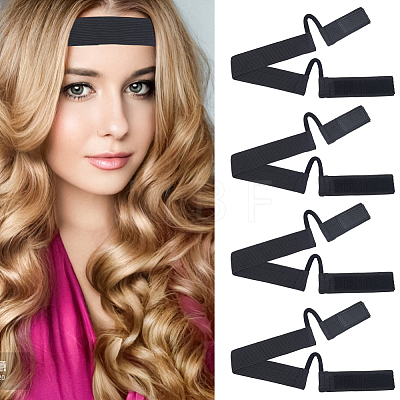 4Pcs Polyester & Nylon Headbands AJEW-HY0003-52-1